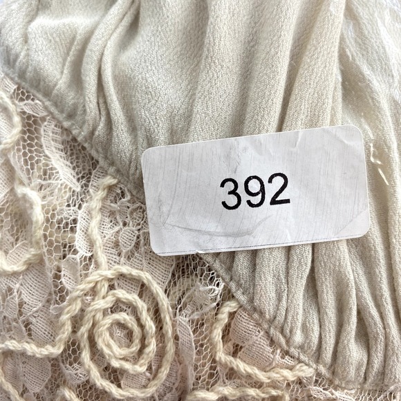 NWT Umgee Blouse Top Women Sz S Cream Crochet Accent Fairy Whimsical Boho - Picture 9 of 9